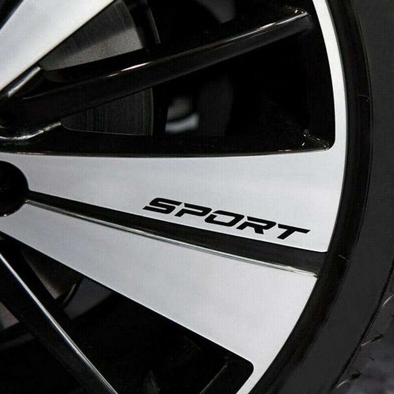 Neue 4 Pcs Auto Aufkleber Sport Schrift Auto Körper Aufkleber Auto Tür Felgen Radnabe Racing Aufkleber Außen Zubehör Auto produ