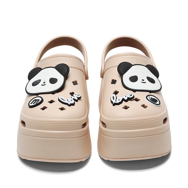 Women's Casual EVA Sandals for Spring Summer Fashionable Outer Wear Slippers Anti-Slippery Feature Soft Home Bubble Slippers