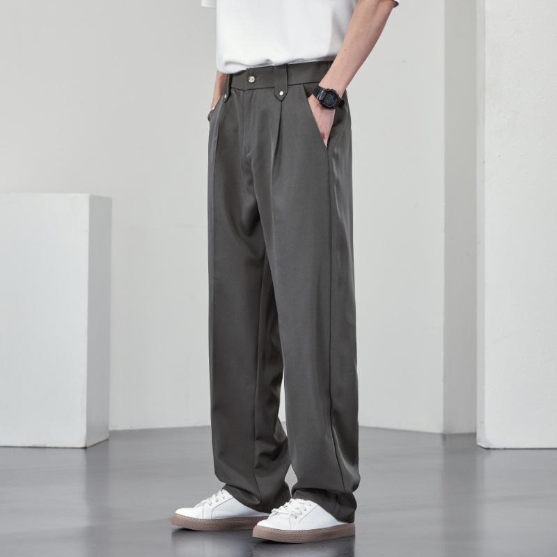 Talla grande 8XL Pantalones de hombre Moda de primavera y verano Pantalones casuales de hombre Pantalones holgados de hombre Pantalones rectos de hombre