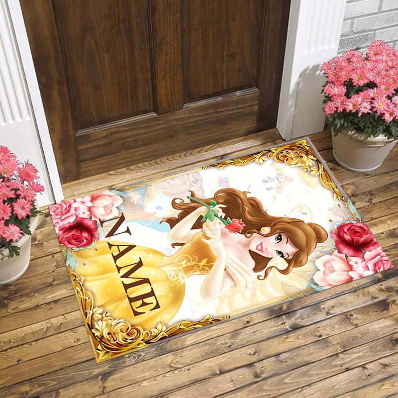 Personalized Name Princess Dreams Living Room Non-Slip Area Rug Soft Carpet for Bedroom Kids Playroom Sofa,Office Home Decor Doormat