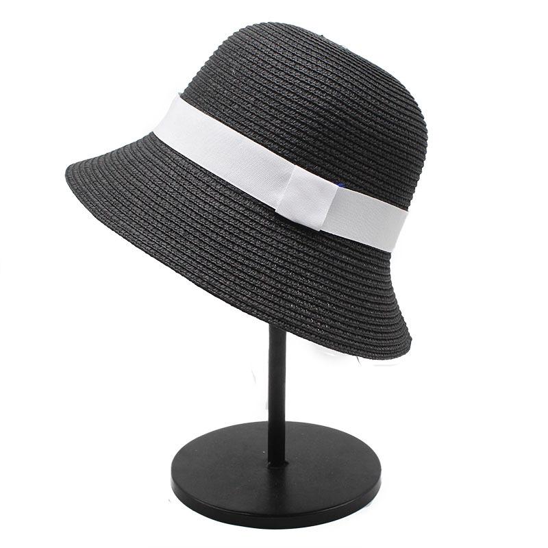 Summer Japanese Straw Hat Bucket Hat Women'S Breathable Sunshade Bucket Hat Casual Bell Basin Hat Tide