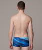 Laelliseupocheu [Osmr673 Blu] Blue Wave Firm Short Square Men'S Swimsuit Blue