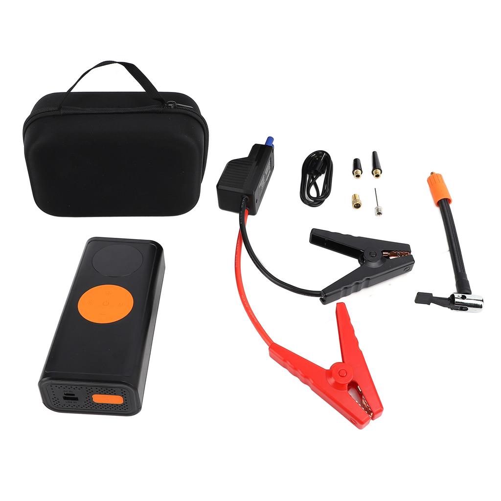 Cordless Air Pump Digital Display Portable Inflator with Emergency Lighting for Bike Motorcycle Car 