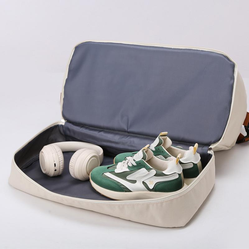 Large Capacity Independent Shoe Compartment Swimming Fitness Bag Diagonal Span Dry and Wet Separation Yoga Bag Travel Storage Luggage Travel Bag