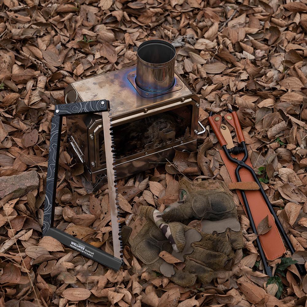 Folding Saw with Storage Bag Cutting Tree Hand Saw Aluminum Alloy Camping Foldable Hand Saw for Wood Branches