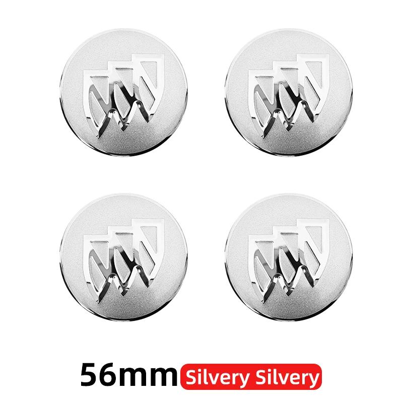 4pcs 3D 56mm 60mm 65mm Car Wheel Hub Centre Cap For Buick Badge Emblem Hub Center Cover Car Logo Sticker Styling Accessories