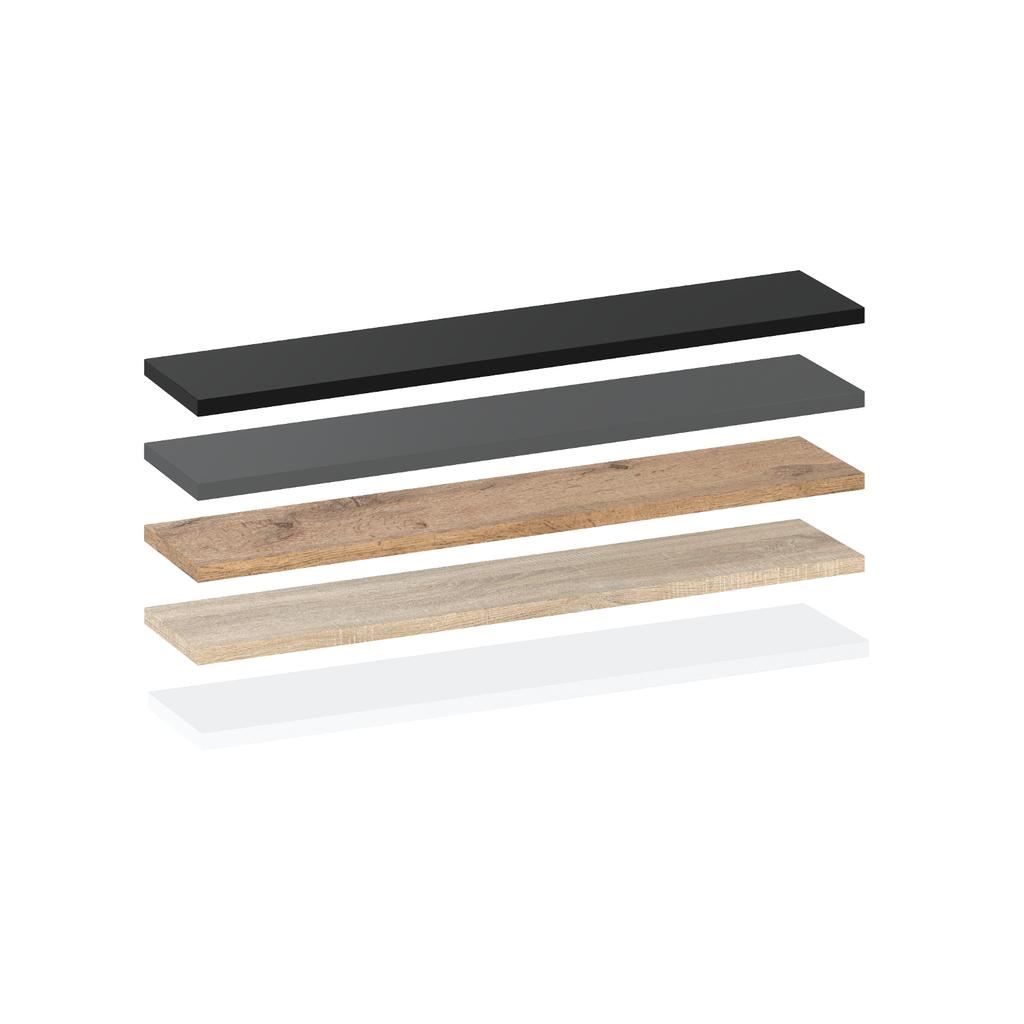 BLACK HANGING BOOK SHELF 80 CM