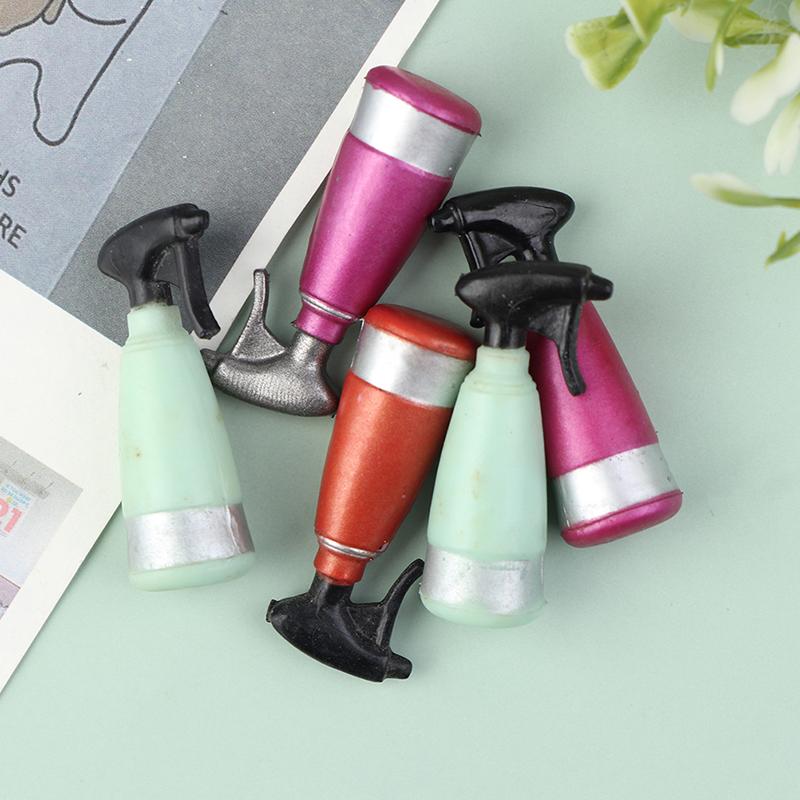 2Pcs 1:12 DollHouse Miniature Simulation Watering Can Model DIY Home Gardening Accessories