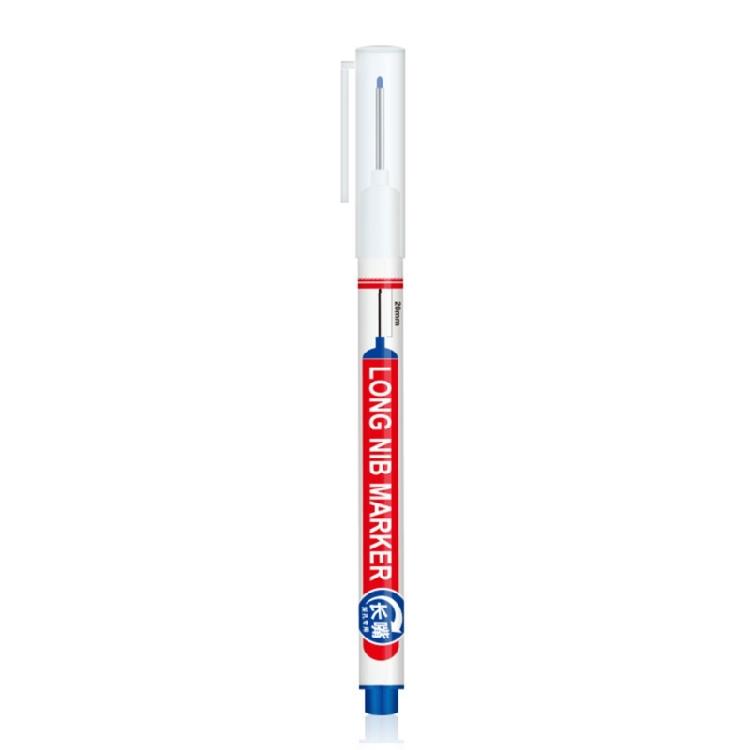 

Waterproof Carpenter Ink Pens for Deep Hole Marking Long Nib Marker Pen синій