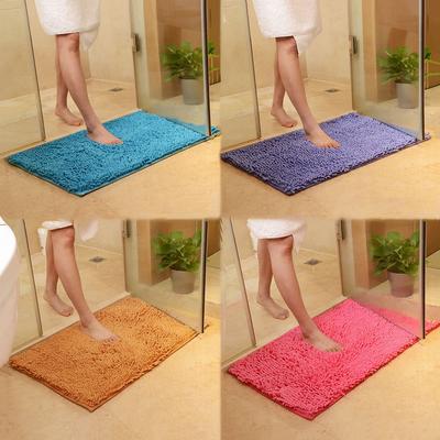 40*60cm Fußmatte Weich Anti-Rutsch Bad Wohnzimmer Boden Fußabtreter Badezimmer Teppich Badematte Chenille