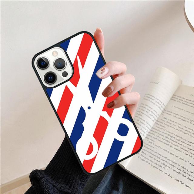 

Barber Stripes Scissors Coque Shell For iPhone 17 Air 15 16 14 13 12 Pro Max 11 Pro Max Plus Phone Case Cover iPhone 12pro max