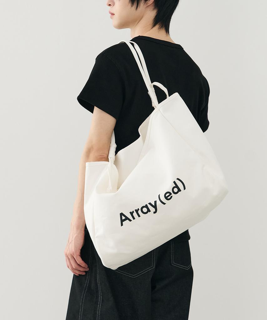 Arrayed Essential Canvas Shopper Bag [Blue]