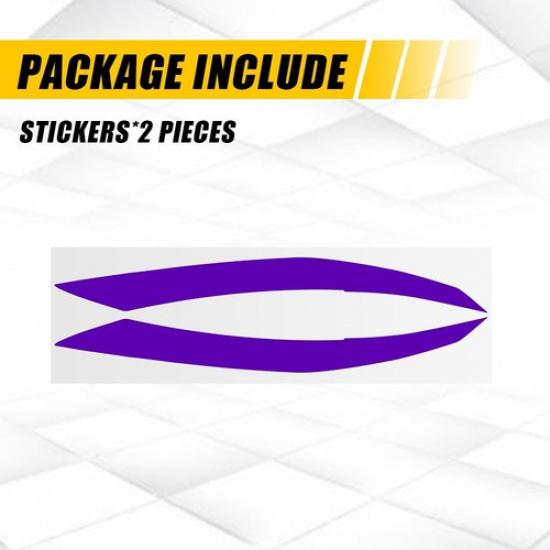 2PCS Exterior Headlight DRL Sticker Purple For -2025 LEXUS IS350 IS300 IS500