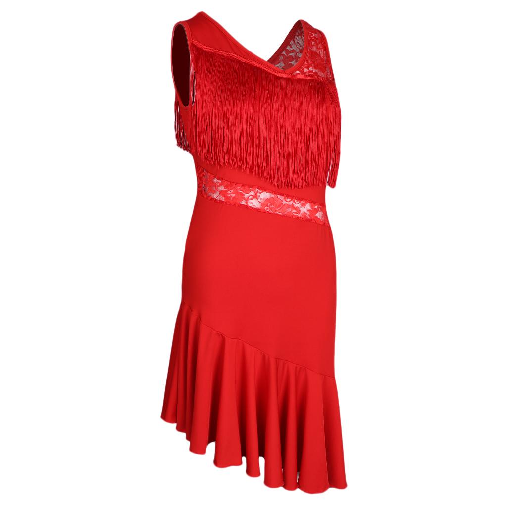 1 Piece Latin For Women Girls Tassel Tango Costume