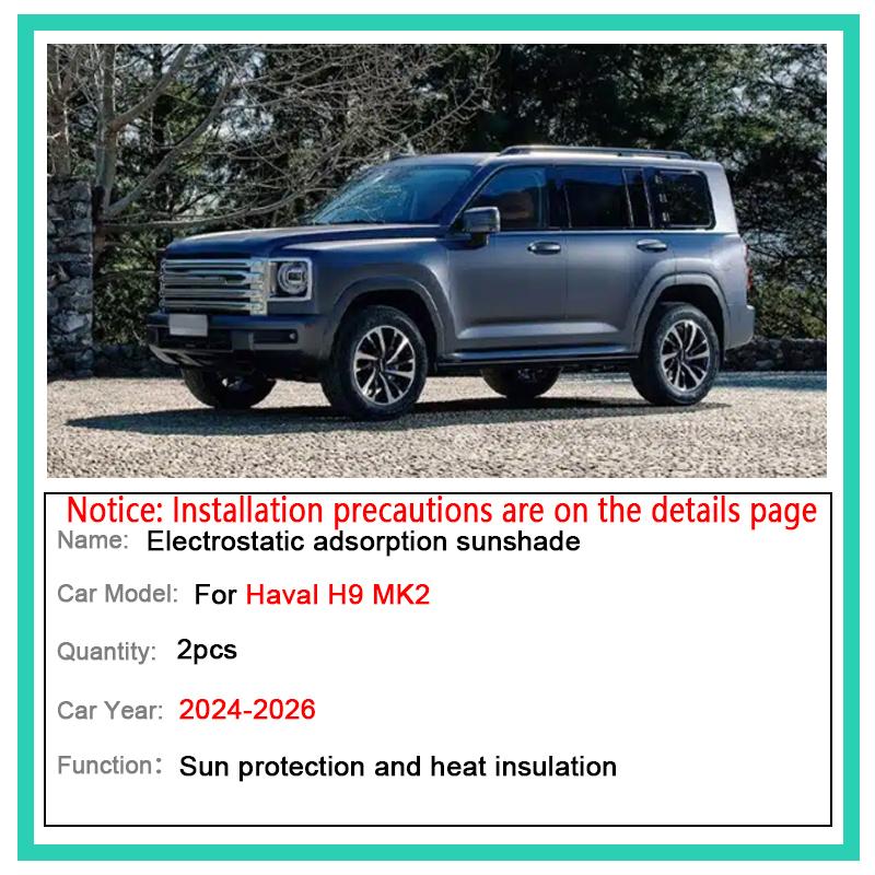 Sunroof Sunshade For Haval H9 MK2 2024 Accessories 2025 2026 Shades Electrostatic Adsorption Skylight Camping Auto Protector