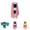 Vibrant Demon Slayer Kimetsu No Yaiba Bikini Swimsuit Set With Delightful Cloak For Beach Days