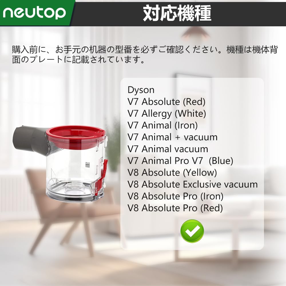 Náhradní díl nádoby na prach Neutop Kompatibilní s díly vysavačů Dyson Series Náhradní nádoba na odpadky Prachová nádoba Odpadkový průhledný zásobník Kompatibilní 1