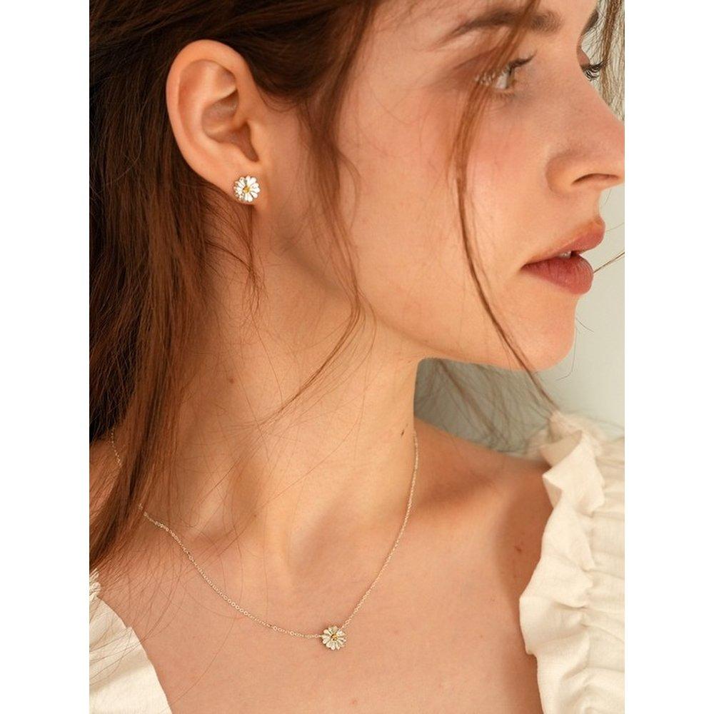 Daisy Sapphire Necklace(S) Daisy Yellow Sapphire Necklace 40Cm~44Cm