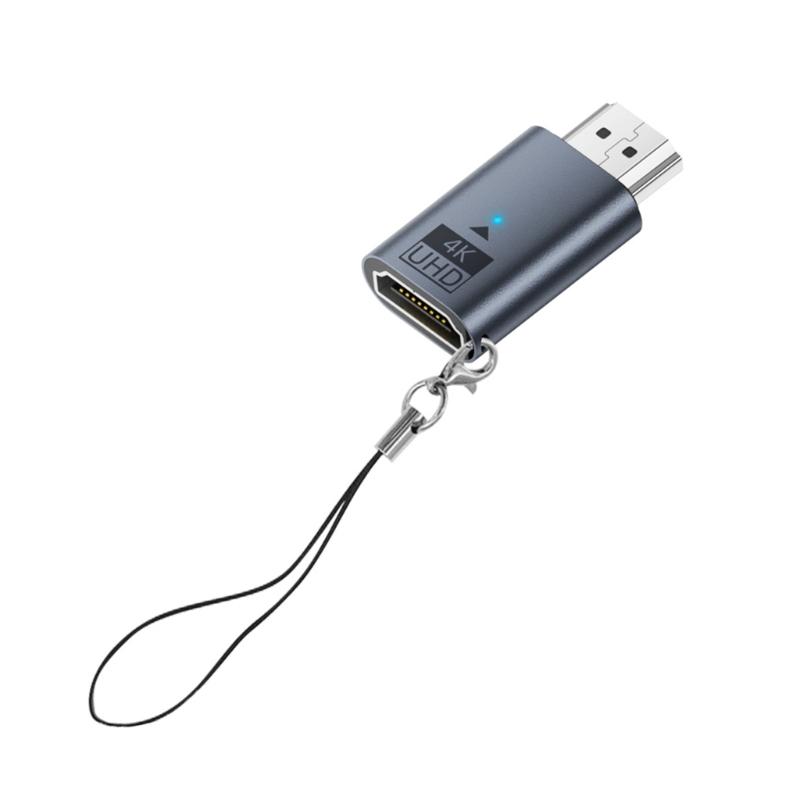 

Aluminum Alloy HDTV Converter For 4K 60Hz High Resolution Display Lock Screen Adapter For Enhances Viewing темно-сірий
