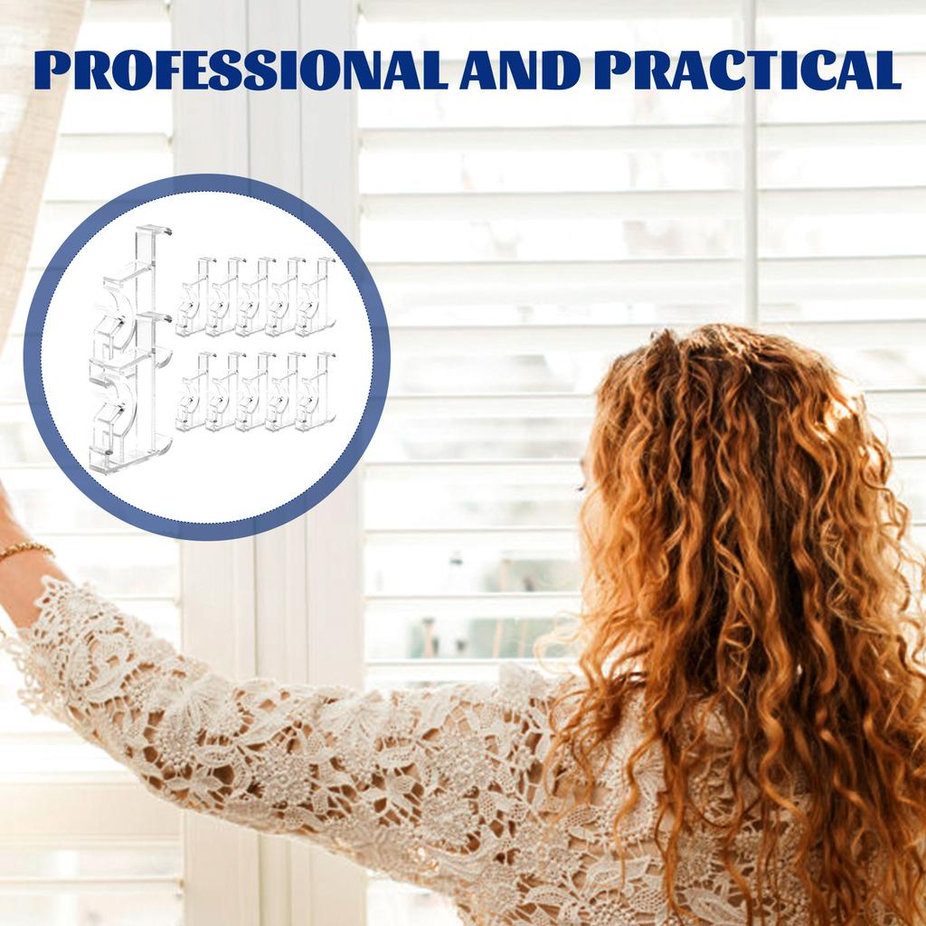 2 Sets Valance Accessories Venetian Blind Locating Clip Replaceable Clips Household Office for Curtains