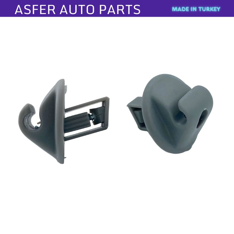 Sun Visor Bracket 2pcs Dark Gray For Renault OEM 7702255080 7700424981