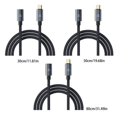 Usb C Extension Cable Type C Male-to-female Extender Cord Usb4 Full-featured Data Cable 40gbps