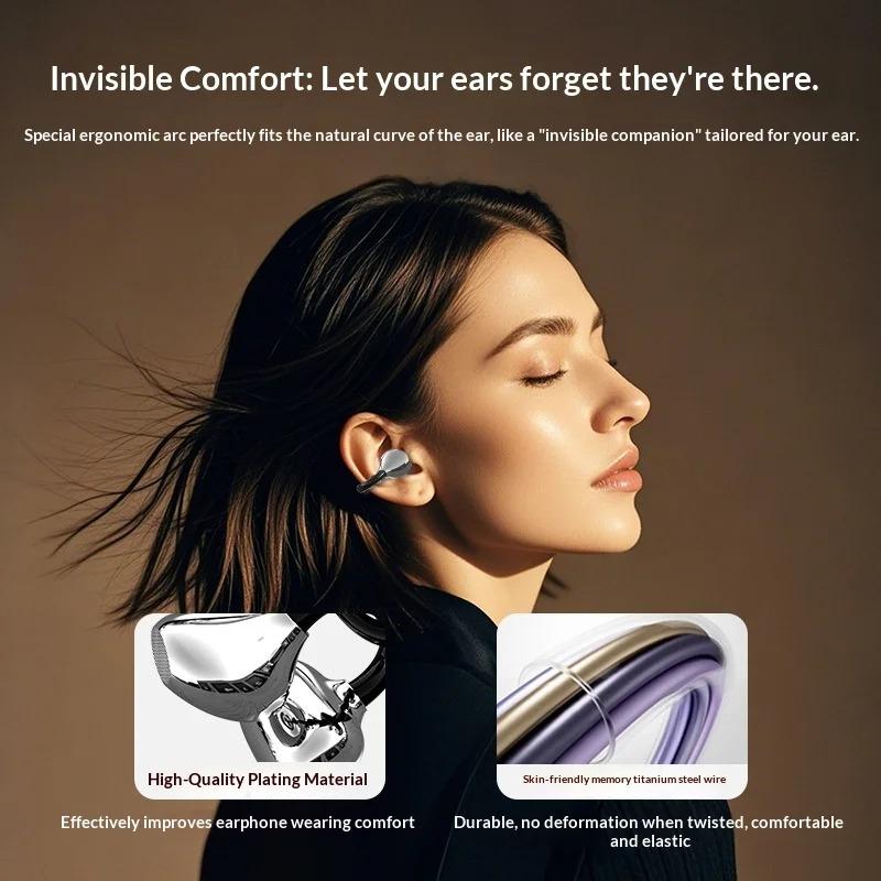 Xiaomi Comfortable Ear Clip Bluetooth Headset Non-Pain Wearing Design Strong Noise Cancelling Performance Long-Lasting Battery with Mic