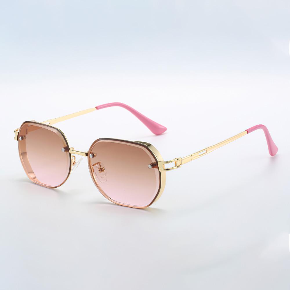 

Latest in Sunglasses for Women Black Frame Gold Border Decoration Stylishable Black Lens Design Eyeglasses Sunglasses Women