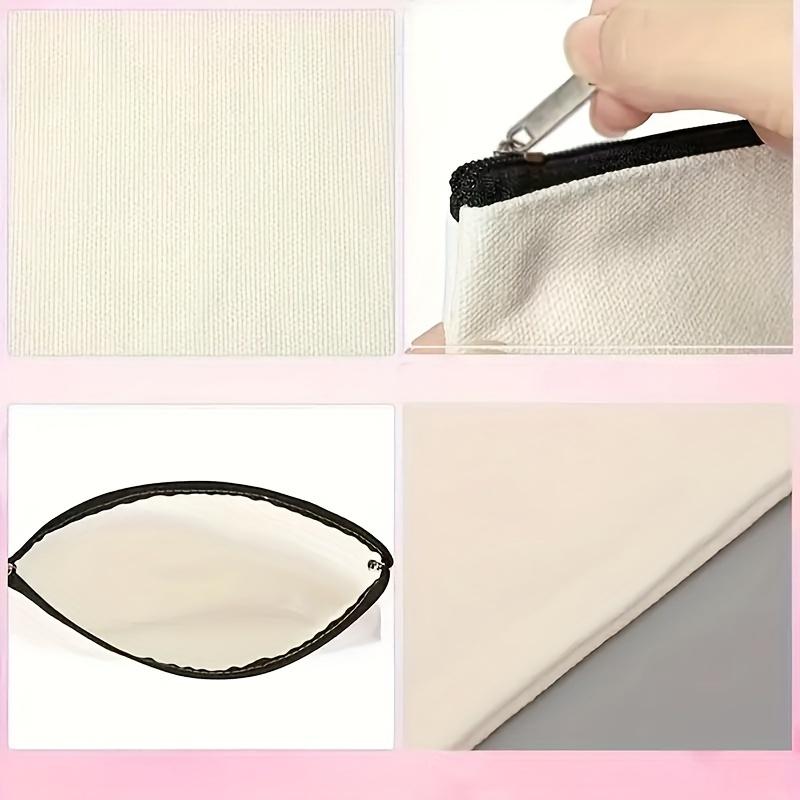Versatile Canvas Organizer Bag - Foldable, Lightweight & Fade-Resistant with Zip Closure for Toiletries, Makeup, Pens & More