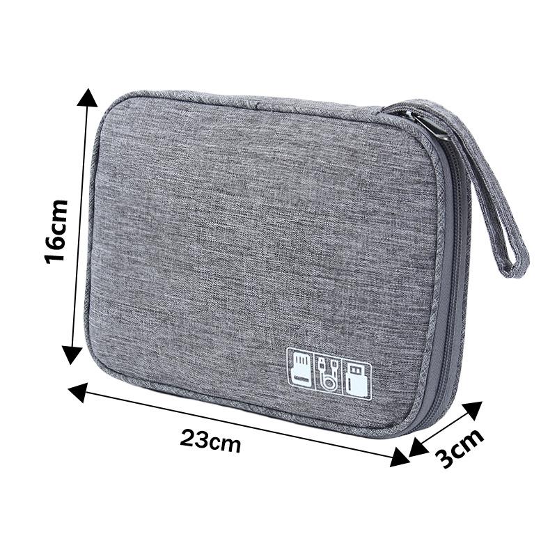 Multifunctional Waterproof Travel Storage Bag for Cables, Chargers, Power Banks, and Earphones