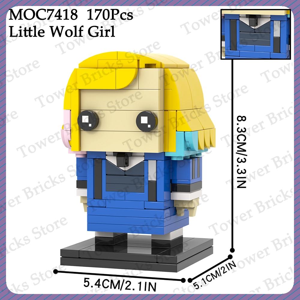 MOOXI Wednesday Thoning Brickheadz MOC Fantasy Figures Building Blocks Set Toys For Children Adult Friends Gift Compatible Brick