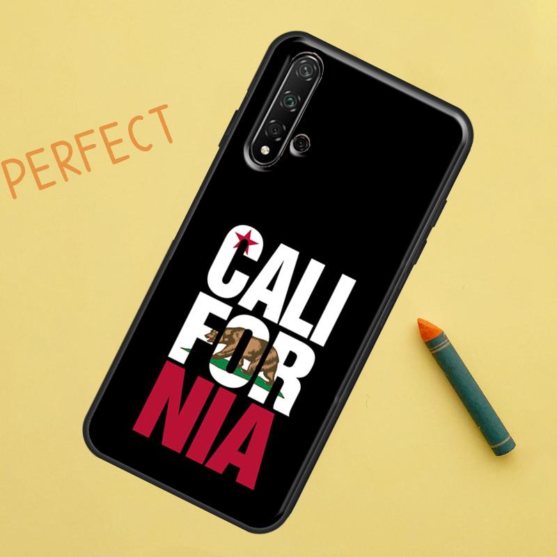 California Flag For Huawei Nova 10 9 SE 11 Pro 12i 11i 8i Y60 Y70 Y90 Y61 Y91 Y72 Y73 P20 P40 P30 Lite Case