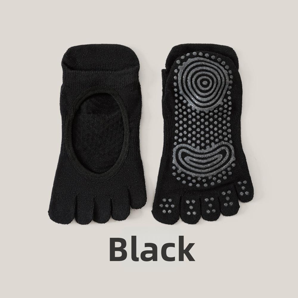 Anti-Rutsch Fünf-Zehen Bootssocken Fünf-Finger Boden Zehensocken für Pilates und Fitness
