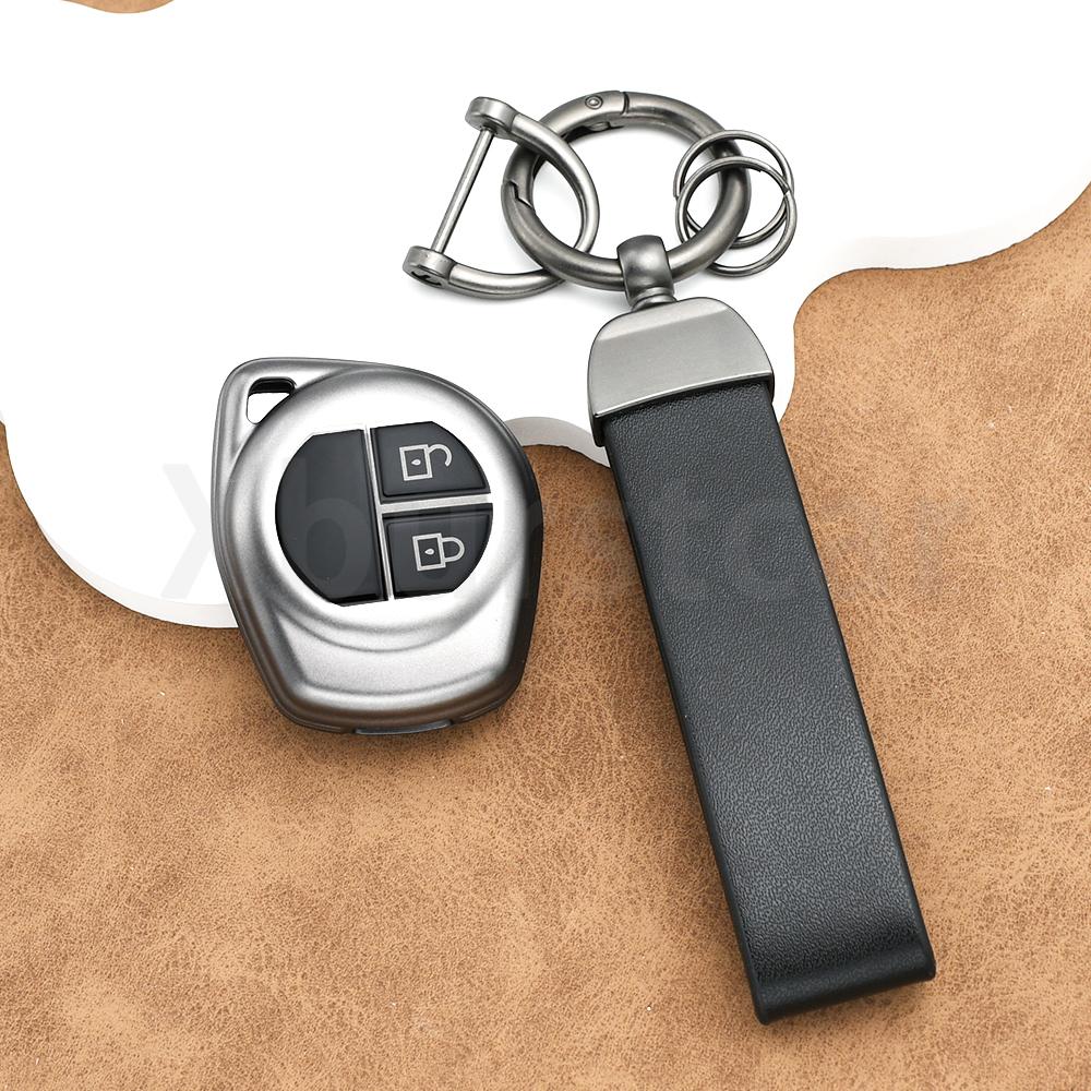Gun Grey TPU für Suzuki Sx4 Classic Spresso Liana Celerio Ciaz Ignis Vitara Swift Jimny Fernbedienung Autoschlüsselhülle Keyless Abdeckung Halter