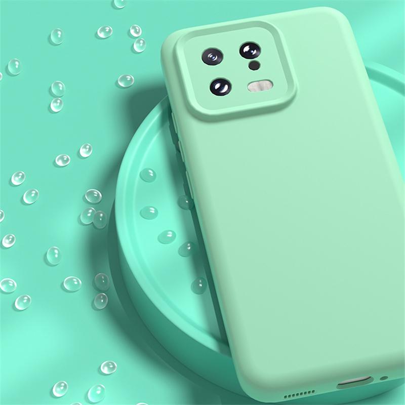 Xiaomi 13 12 Pro 12x 12s İçin Kablosuz Şarj Magsafe Yumuşak Sıvı Silikon Telefon Kılıfı Manyetik İnce Cilt Koruma Kapağı