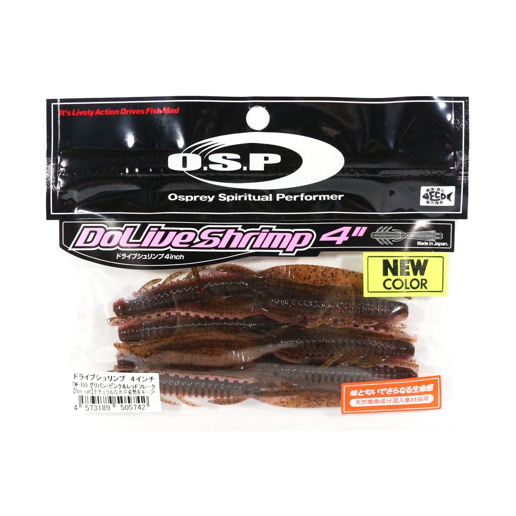 OSP Soft Lure Dolive Shrimp 4 Inches TW-155 (5742)