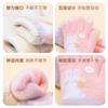 - Year-old kindergarten girl treasure fleece, thickened warm and cold-proof knitted cute cartoon five-finger children's winter gloves
