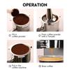 51mm Bottomless Portafilter with 3 Ears Stainless Steel Basket and Solid Wood Handle Portafilter