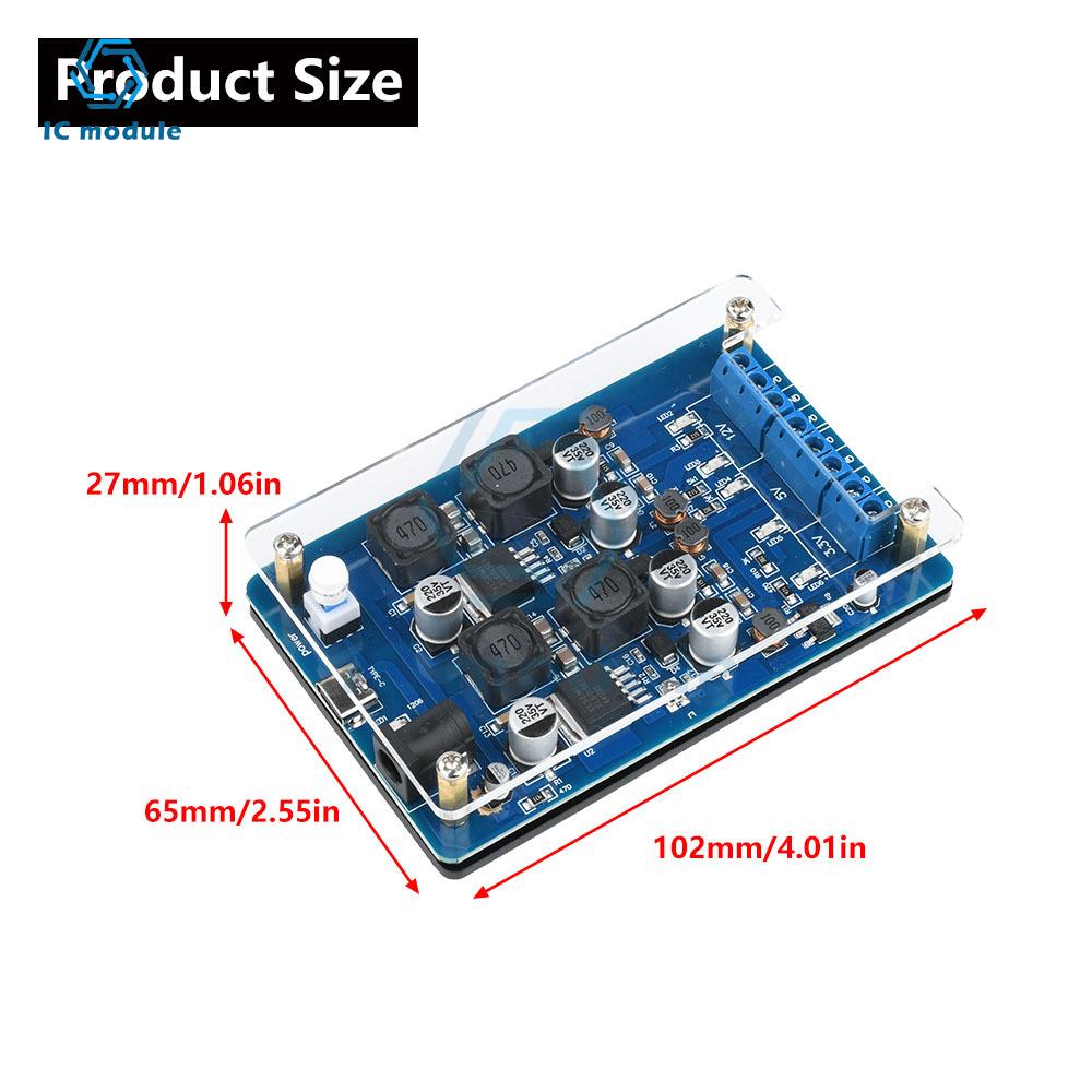 DC-DC 5V 2A to 3.3V/4.5-25V Output Adjustable Boost And Buck Module  XL6019 Power Module Type C