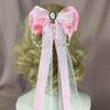 White Girls Hair Ornament Lace Bow Cosplay Headdress Cute Lolita Hair Clip  Hair Accessories