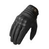 Men's Harley Retro Cowhide Windproof Motorcycle Gloves, Protective and Anti-fall for All Seasons Outdoor Riding.