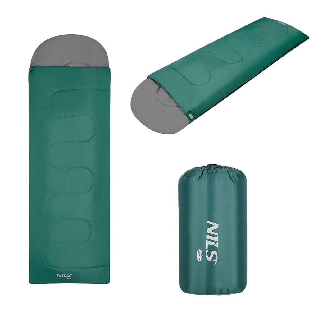 Nils Camp NC2105 Green-Grey Camping Sleeping Bag
