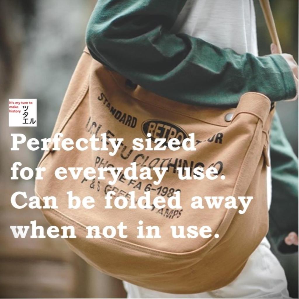 American Vintage Newspaper Boy Design Shoulder Bag [Tsutael] Bag/Retro