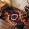 Tappeto in Velluto di Cristallo Personalizzato Red Hot Chili Peppers, Tappeto Morbido Antiscivolo con Testo Nome Personalizzato per Soggiorno Camera da Letto