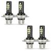 4X H7 LED Low Beam Bulbs with 60000LM 6000K 220W and Cool White Lighting