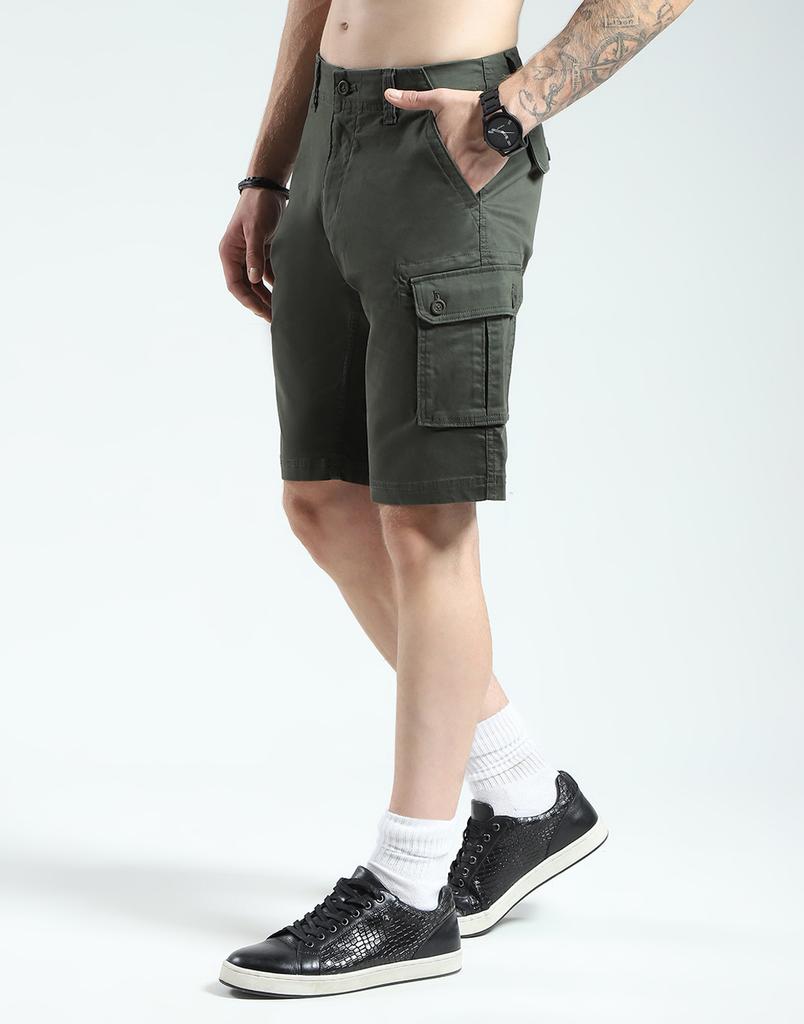 Monte Carlo Men's Solid Regular Fit Short