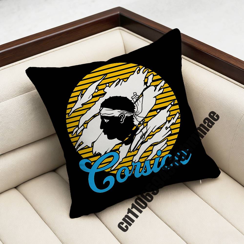 For Corsica Corse France Flag Throw Pillow Case Sham Xcm Xcm Square Home Pillowcase Cushion Cover