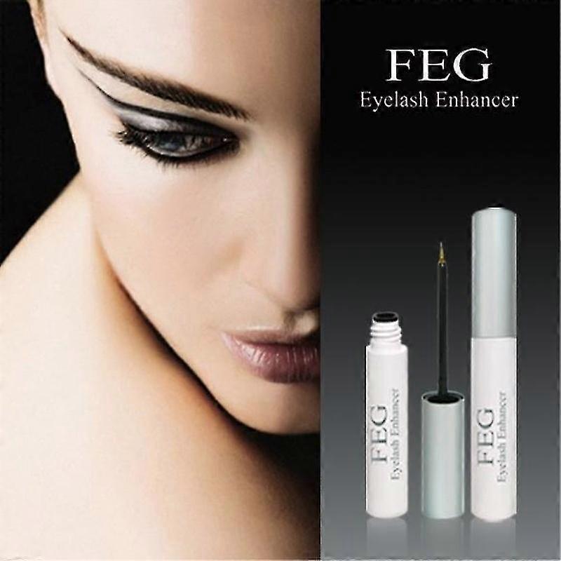 FEG Eyelash Growth Serum 2-Pack 3ml Transparent 4.7in/12cm Eyebrow Enhancing Treatment Nourishing Lash Care