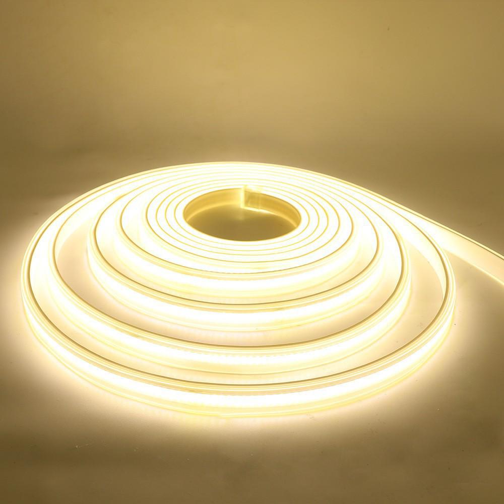 Ultra-Bright Self-Adhesive LED Strip Light, 220V Driver-Free, Waterproof COB, Perfect for Living Room Ceilings.