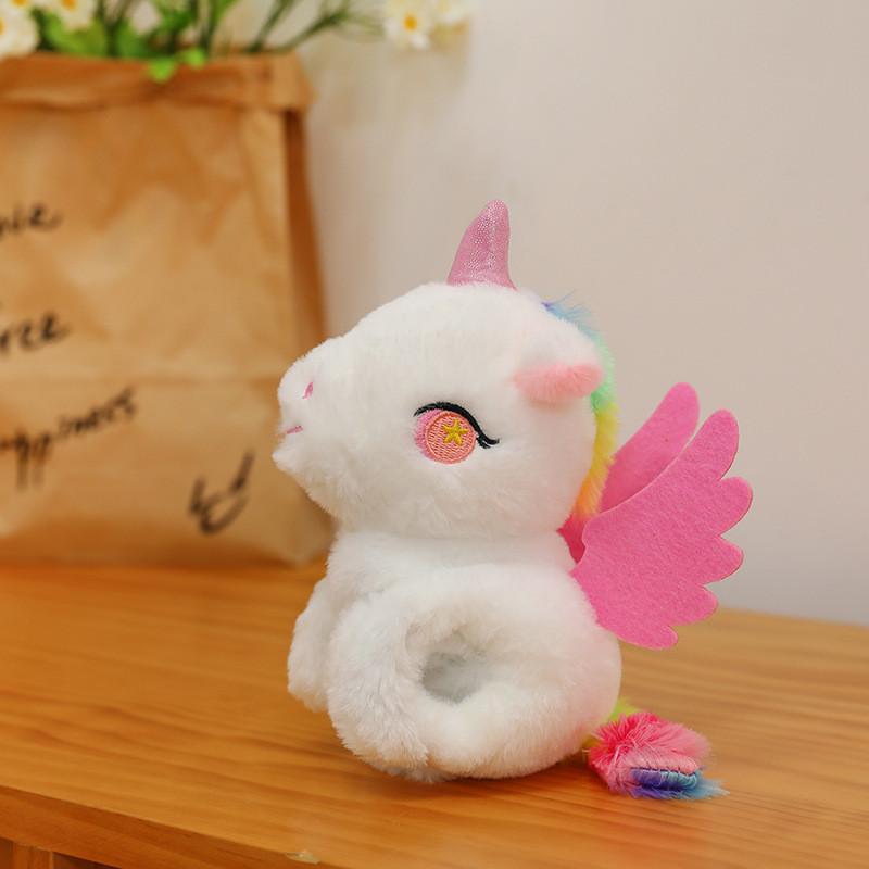 Adorable Rainbow Unicorn Plush Toy Wristb Cute Dragon Design With Soft Pp Cotton Filling For Kids